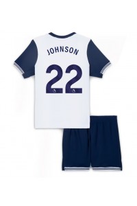 Tottenham Hotspur Brennan Johnson #22 Babytruitje Thuis tenue Kind 2024-25 Korte Mouw (+ Korte broeken)